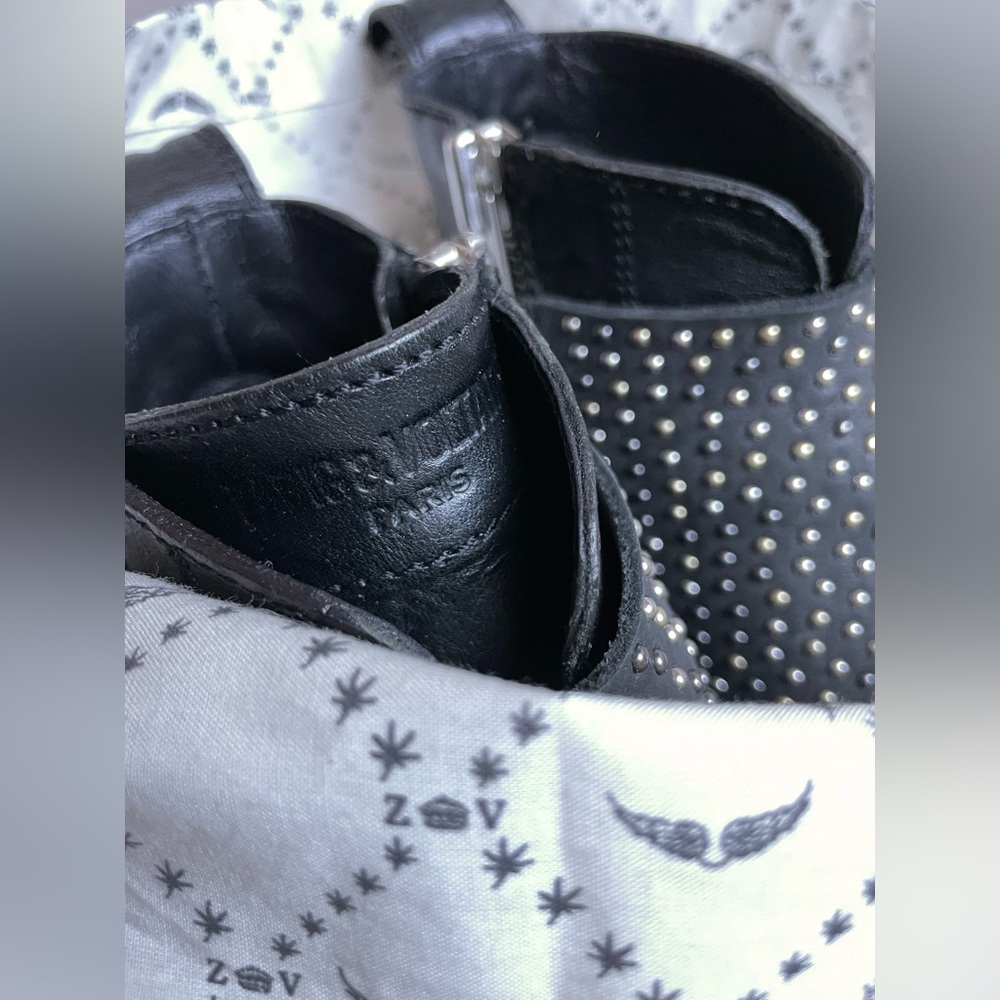 Zadig & Voltaire studded ankle boots - Picture 15 of 16